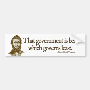 Thoreau regeringbildekal bildekal