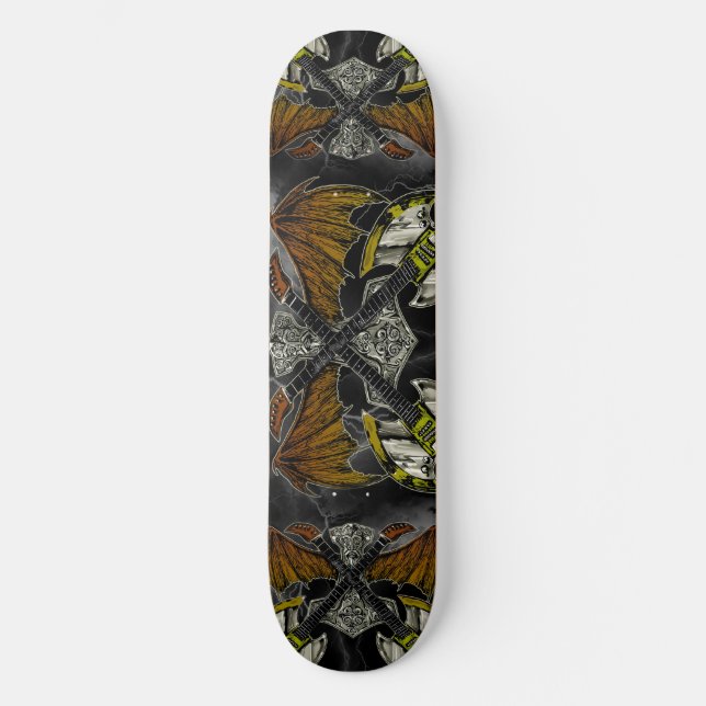 Thoren bultar av gudgitarrerna skateboard bräda 19,5 cm (Framsida)