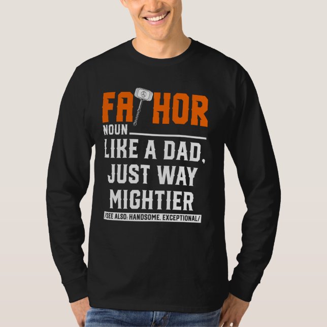 Thorhammer Viking Fa Thor T Shirt (Framsida)