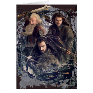 Thorin, Kili och Balin Grafik Hälsningskort