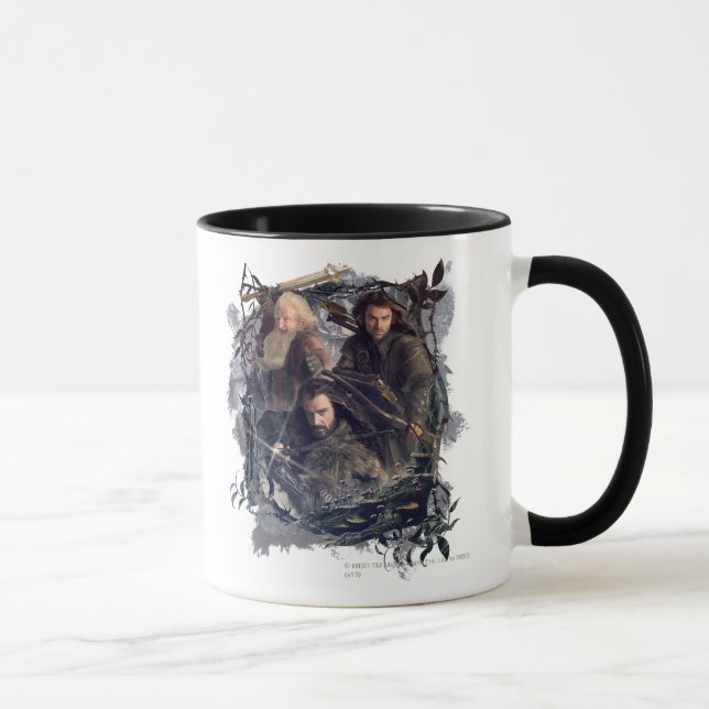 Thorin, Kili och Balin Graphic Mugg (Höger)