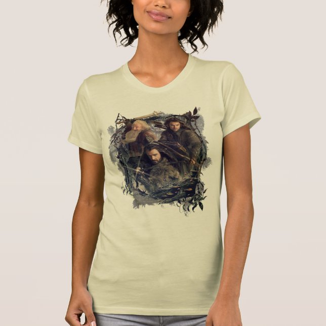 Thorin, Kili och Balin Graphic Tee Shirt (Framsida)