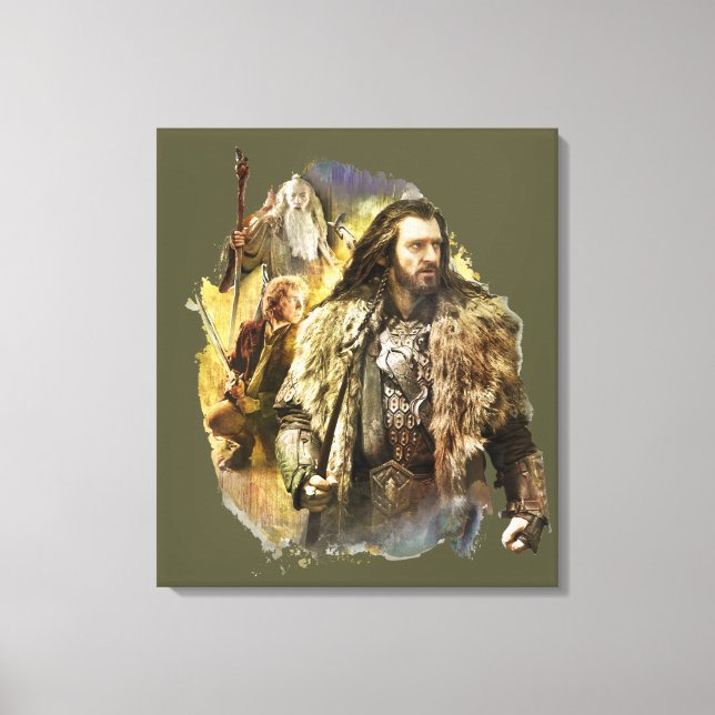 THORIN OAKENSHIELD™, BILBO BAGGINS™, Gandalf Canvastryck (Framsida)