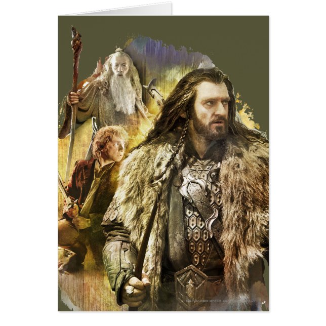 THORIN OAKENSHIELD™, BILBO BAGGINS™, Gandalf Hälsningskort (Framsidan)