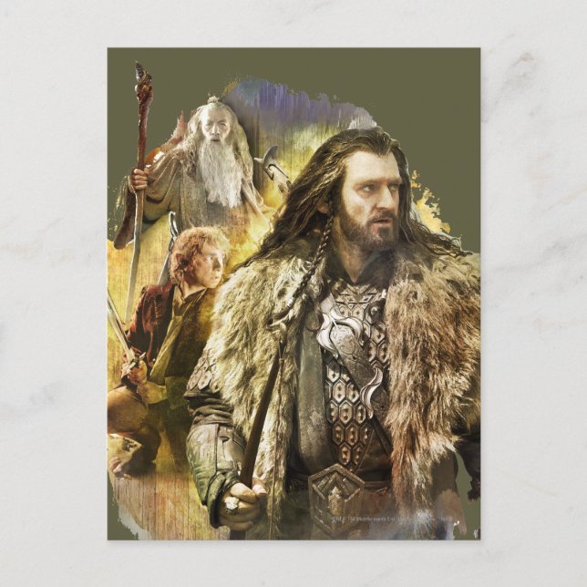 THORIN OAKENSHIELD™, BILBO BAGGINS™, Gandalf Vykort (Framsida)