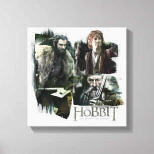 THORIN OAKENSHIELD™, BILBO BAGGINS™ och Gandal Canvastryck