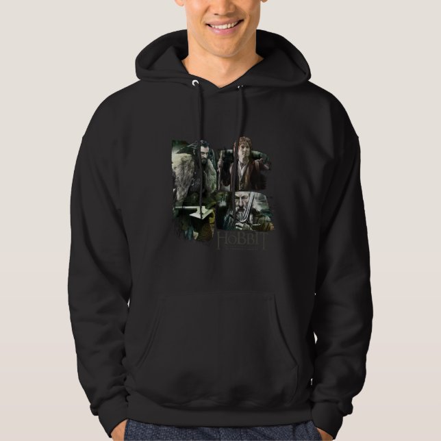 THORIN OAKENSHIELD™, BILBO BAGGINS™ och Gandalf Ar Sweatshirt Med Luva (Framsida)