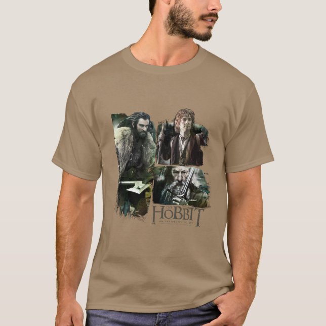 THORIN OAKENSHIELD™, BILBO BAGGINS™ och Gandalf Ar T Shirt (Framsida)