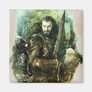 THORIN OAKENSHIELD™-, Dwalin- och Balingrafik Magnet