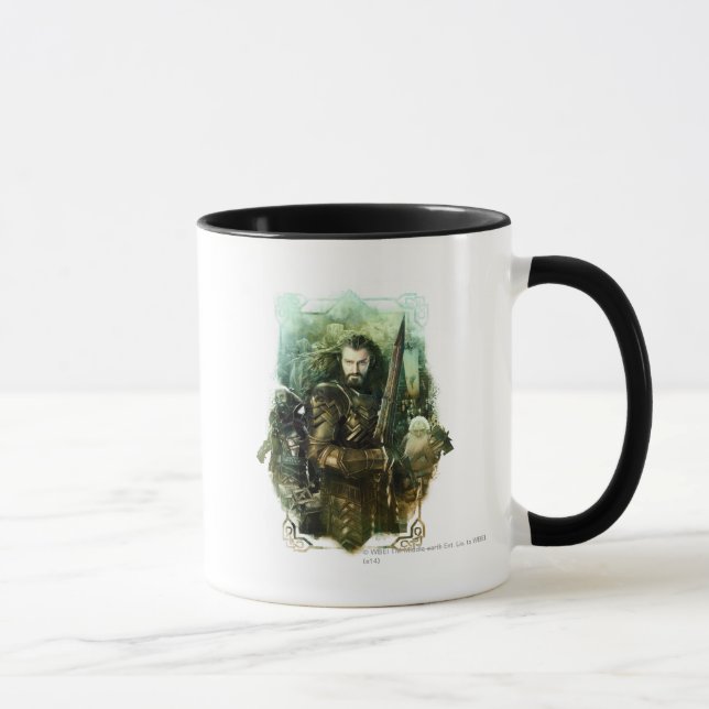 THORIN OAKENSHIELD™-, Dwalin- och Balingrafik Mugg (Höger)