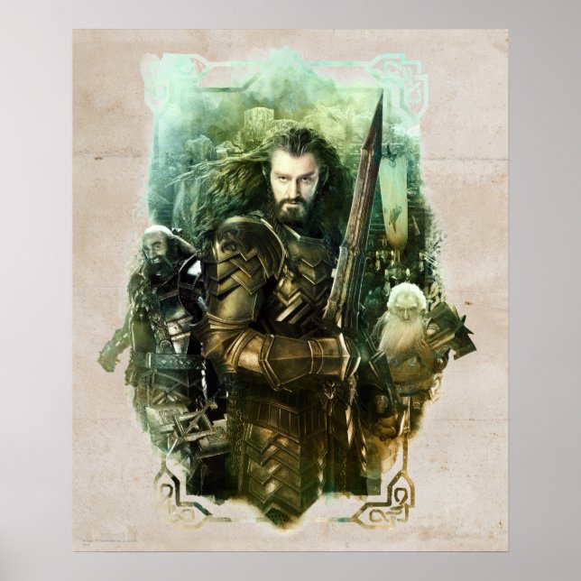 THORIN OAKENSHIELD™-, Dwalin- och Balingrafik Poster (Framsidan)