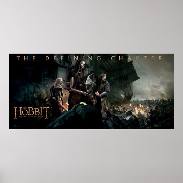 THORIN OAKENSHIELD™, Fili & Kili Battle Kant Poster (Framsidan)