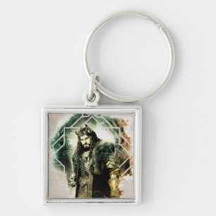THORIN OAKENSHIELD™ - Kung under berget Fyrkantig Silverfärgad Nyckelring