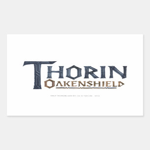 THORIN OAKENSHIELD™ Logotyp Blue Rektangulärt Klistermärke