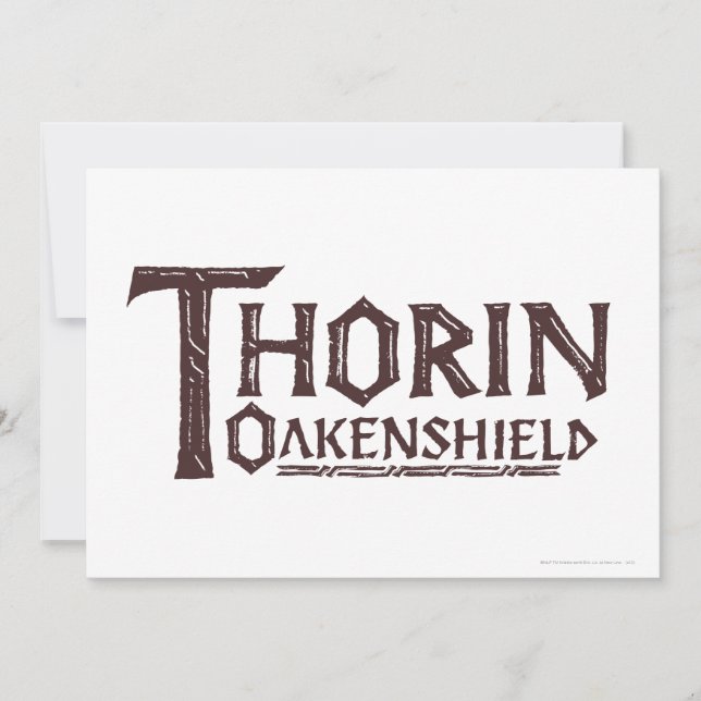 THORIN OAKENSHIELD™ Logotyp Brown (Framsida)