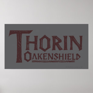 THORIN OAKENSHIELD™ Logotyp Brown Poster