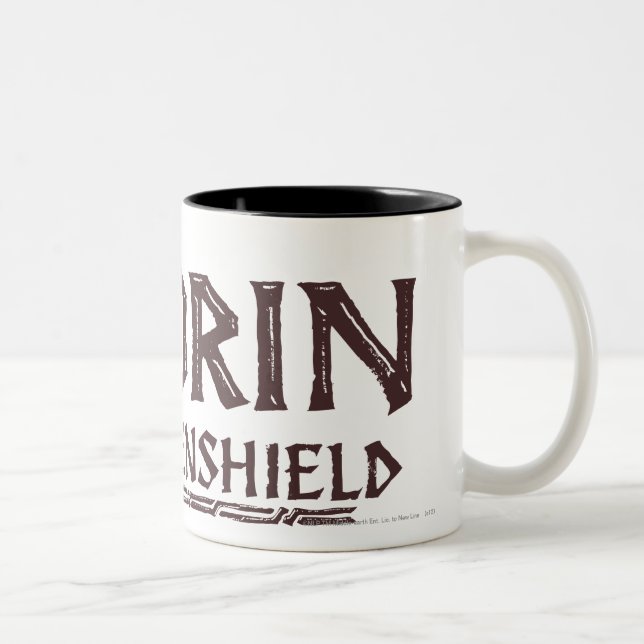 THORIN OAKENSHIELD™ Logotyp Brown Två-Tonad Mugg (Höger)