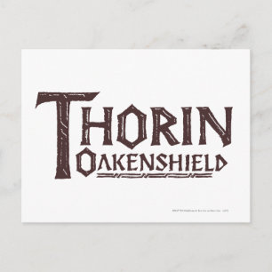 THORIN OAKENSHIELD™ Logotyp Brown Vykort