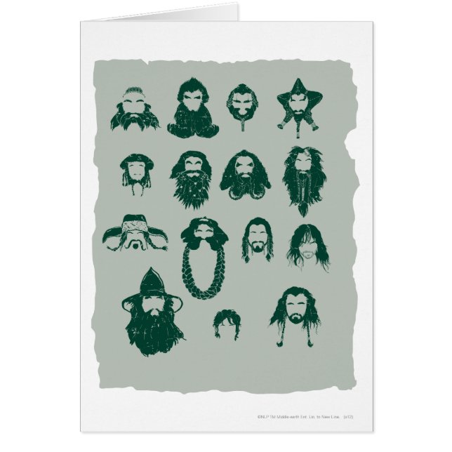THORIN OAKENSHIELD™ och Company Hair Hälsningskort (Framsidan)