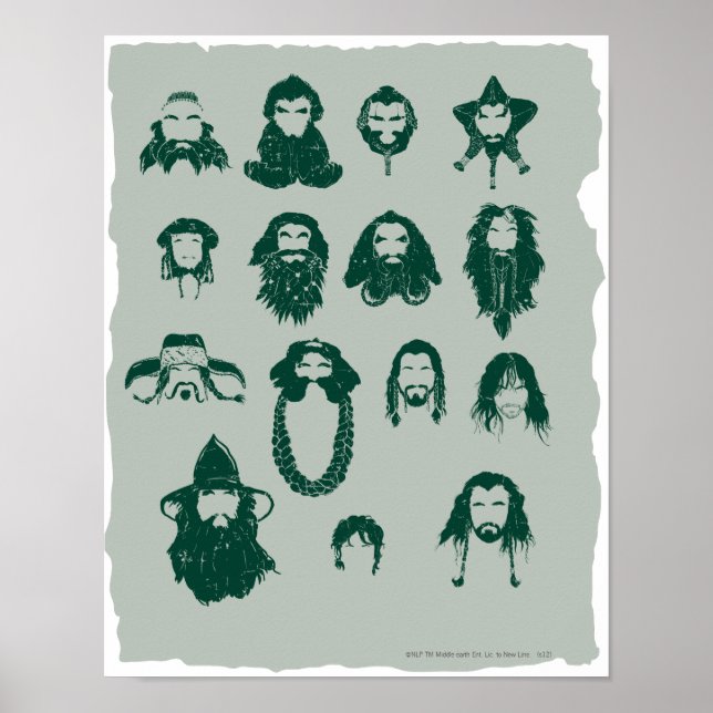 THORIN OAKENSHIELD™ och Company Hair Poster (Framsidan)
