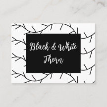 Thorn Black and White Thorn