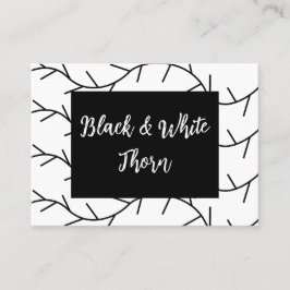 Thorn Black and White Thorn Visitkort