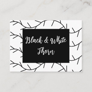 Thorn Black and White Thorn Visitkort