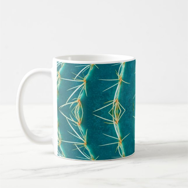 Thorn cactus bakgrund,abstrakt struktur mönster f kaffemugg (Vänster)