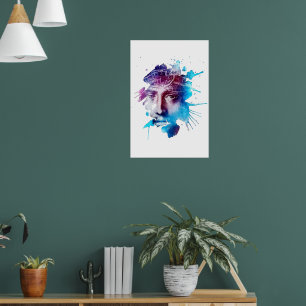 Thorn Krona Jesus Kristus Abstrakt konst Poster