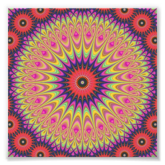 Thorn Mandala Fototryck (Framsidan)