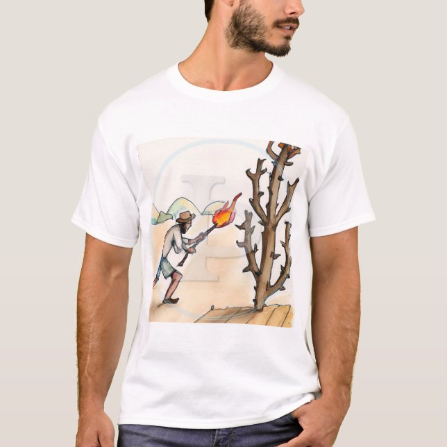 Thorn Rune Art ᚦ | anglosaxiska Viking Runic T Shirt (Framsida)