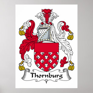 Thornburg familjvapensköld poster