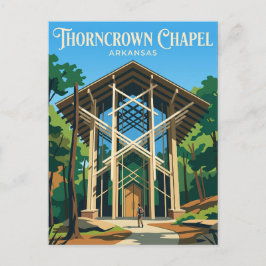 Thorncrown Chapel USA -> Thorncrown Chapel, USA -> Vykort