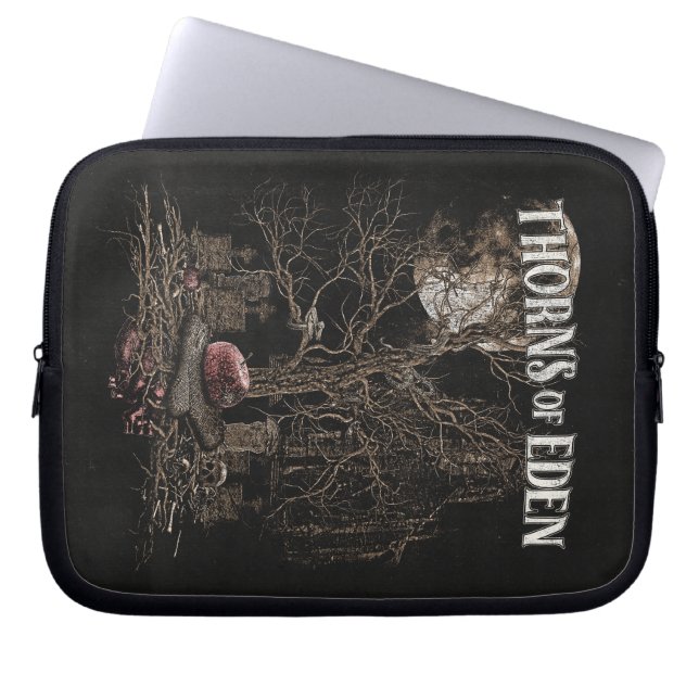 Thorns of Eden - Gothic Streetwear Design Laptop Fodral (Framsidan)