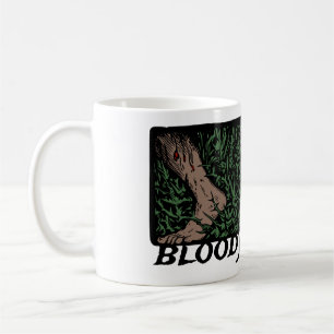 Thorns Skull Ro Feet Medieval Färgad Blommigt Kaffemugg