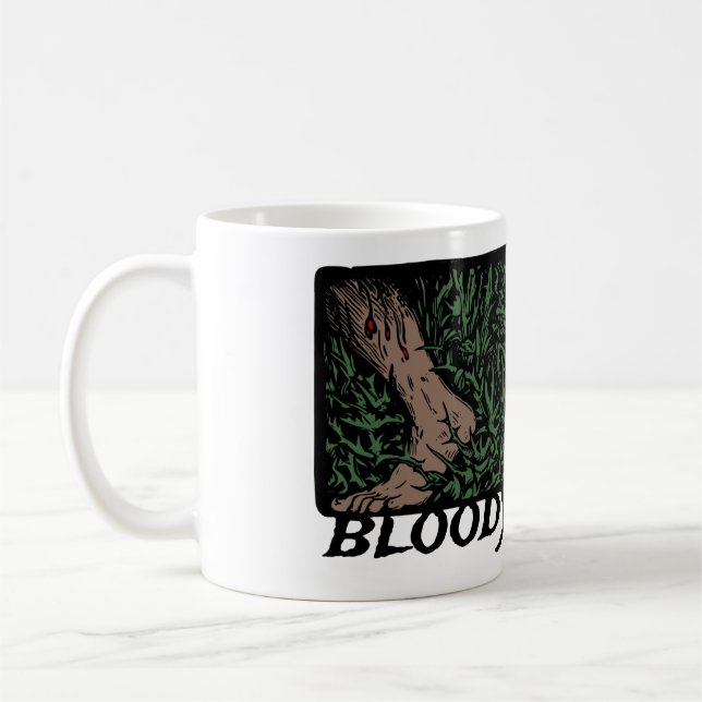 Thorns Skull Ro Feet Medieval Färgad Blommigt Kaffemugg (Vänster)