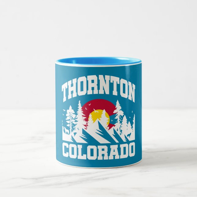 Thornton,Colorado Två-Tonad Mugg (Center)