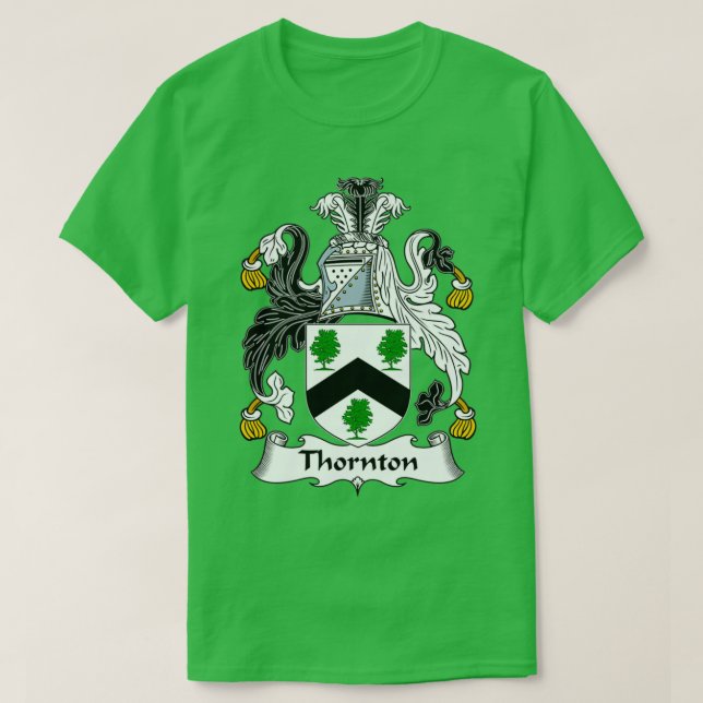 Thornton Jackar Arm Family Crest T Shirt (Design framsida)