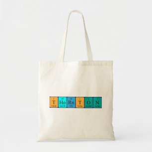 Thornton Periote bord namn tote bag Tygkasse