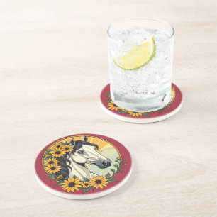 Thoroughborn Horse and Black Eyed Susan Flowers Underlägg