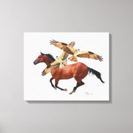 Thoroughborn Horse Hawks Canvas