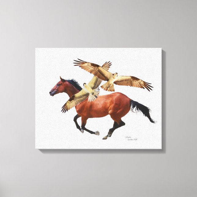Thoroughborn Horse Hawks Canvas (Framsida)