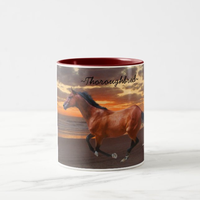 Thoroughborn Horse Sunrise Mugg (Center)