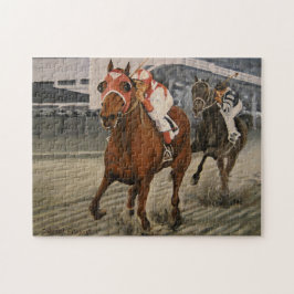 Thoroughborn Horse Wins Tävling Pussel