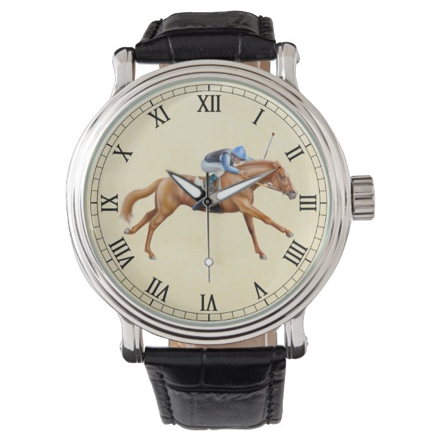 Thoroughborn Tävla Horse Equestrian Watch Armbandsur (Framsida)