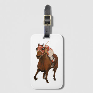 Thoroughborn Tävling Horse Wins Classic Bagagebricka
