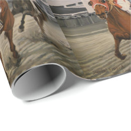 Thoroughborn Tävling Horse Wins Classic Presentpapper