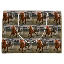 Thoroughbred Champion Racehorse Wins Race