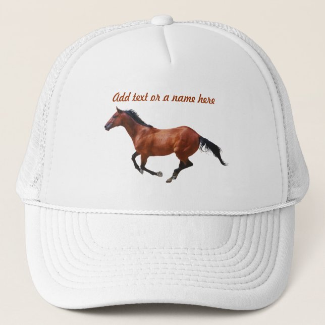 Thoroughbredgalopphatt Truckerkeps (Framsida)