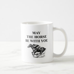 thoroughbredhästkapplöpning kaffemugg